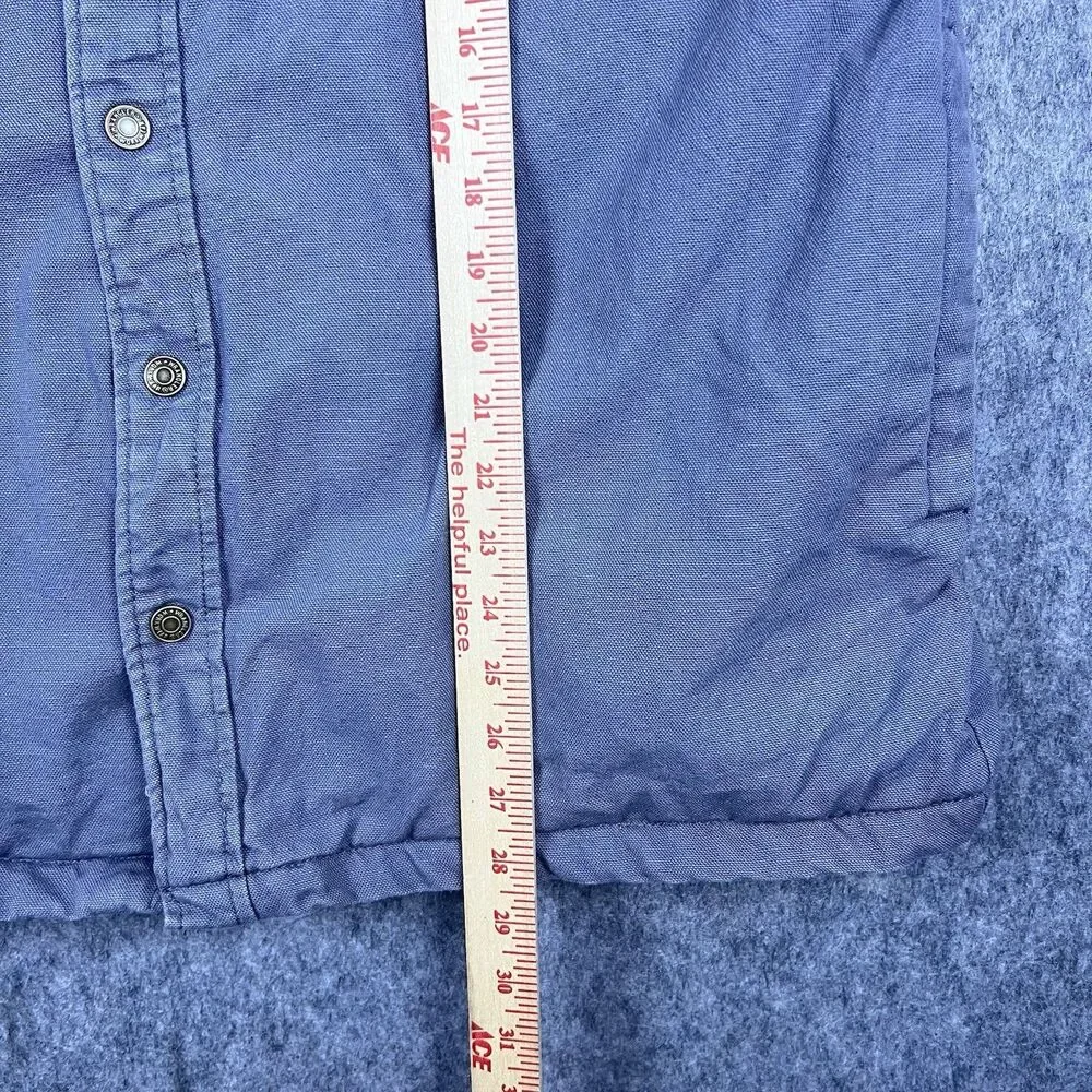 Wrangler Workwear Men's Jacket Hooded Light Grey Chore Coat Canvas Sz L (42-44)